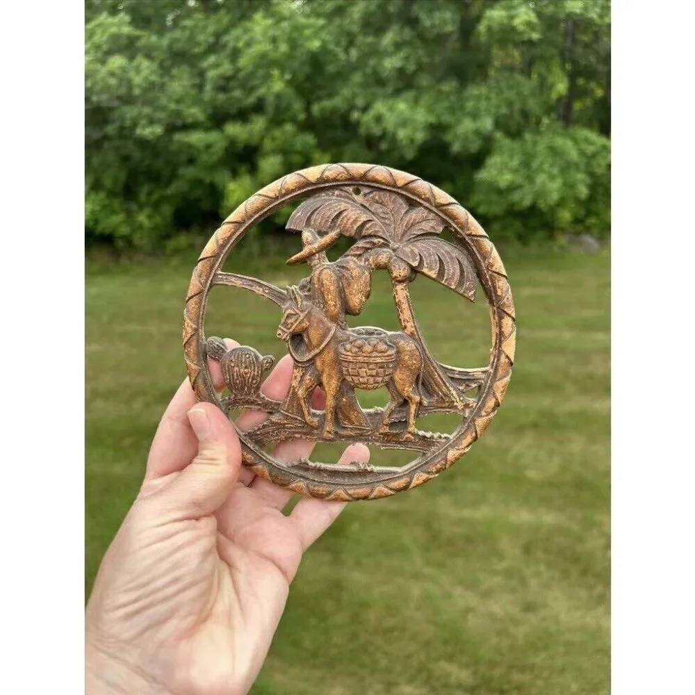 Vintage Syroco Wood Southwest Decoration Wall Hanging Syracuse Ornamental Co.